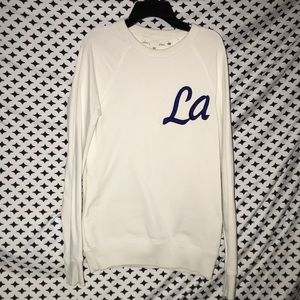 LA white sweatshirt